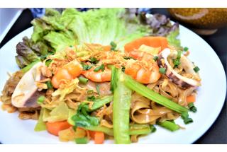 海鮮フォー炒め