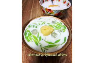 緑タピオカぜんざい Chè Bánh Lọt